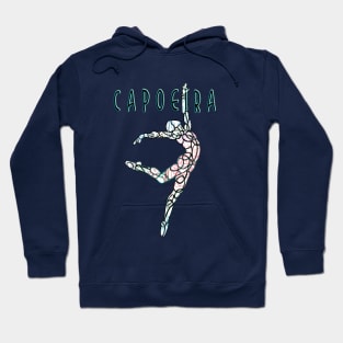 Capoeira Dancer Jump with Text Hoodie